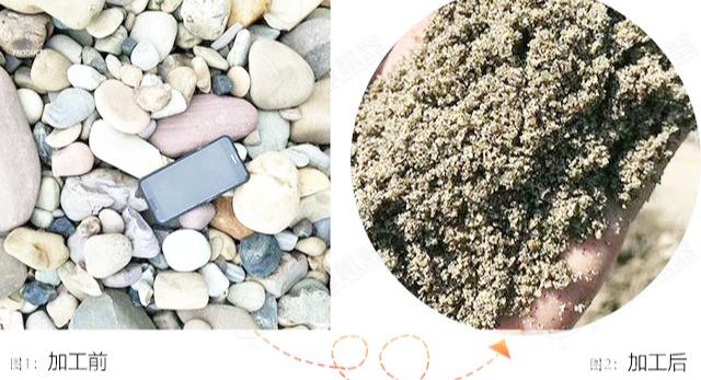 鵝卵石石頭打成沙子